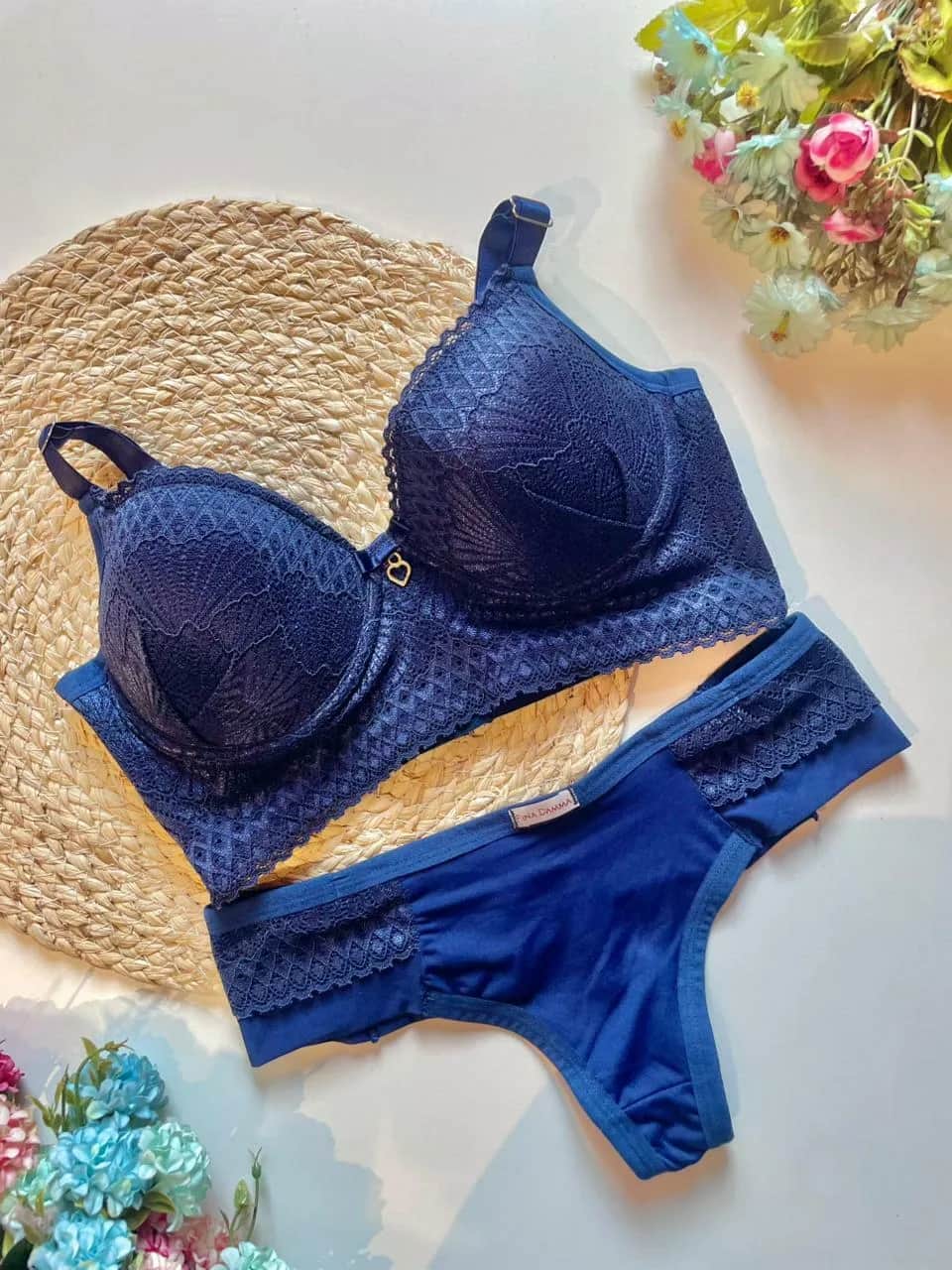 Conjunto Renda Coracao 1