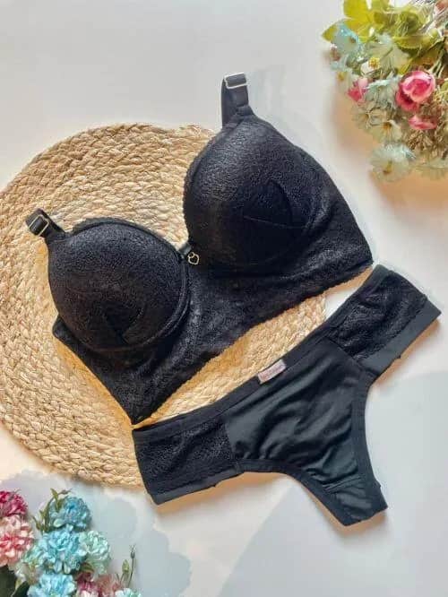 Conjunto Renda Coracao 4