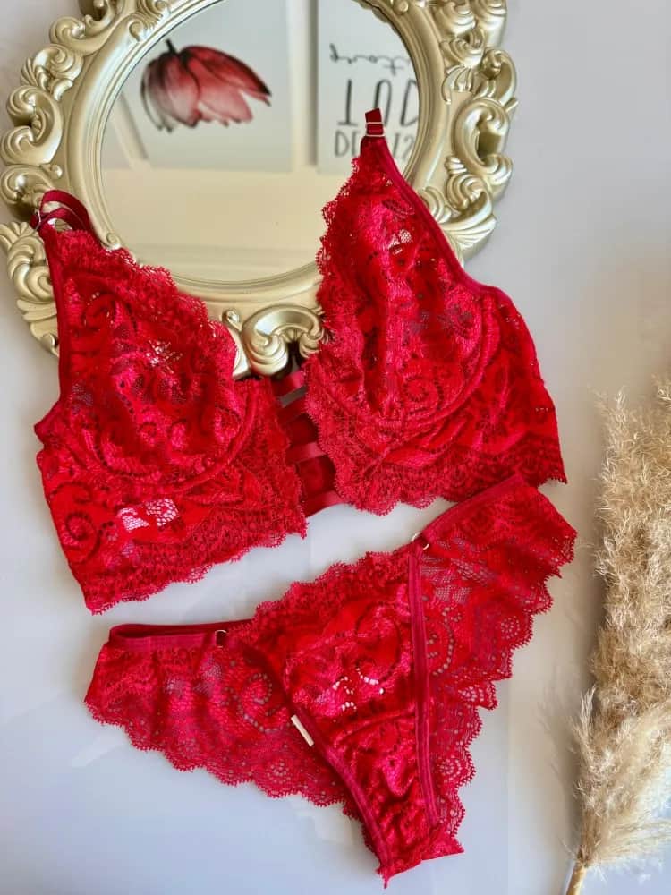 Conjunto S Bojo Rendado Heloisa 0