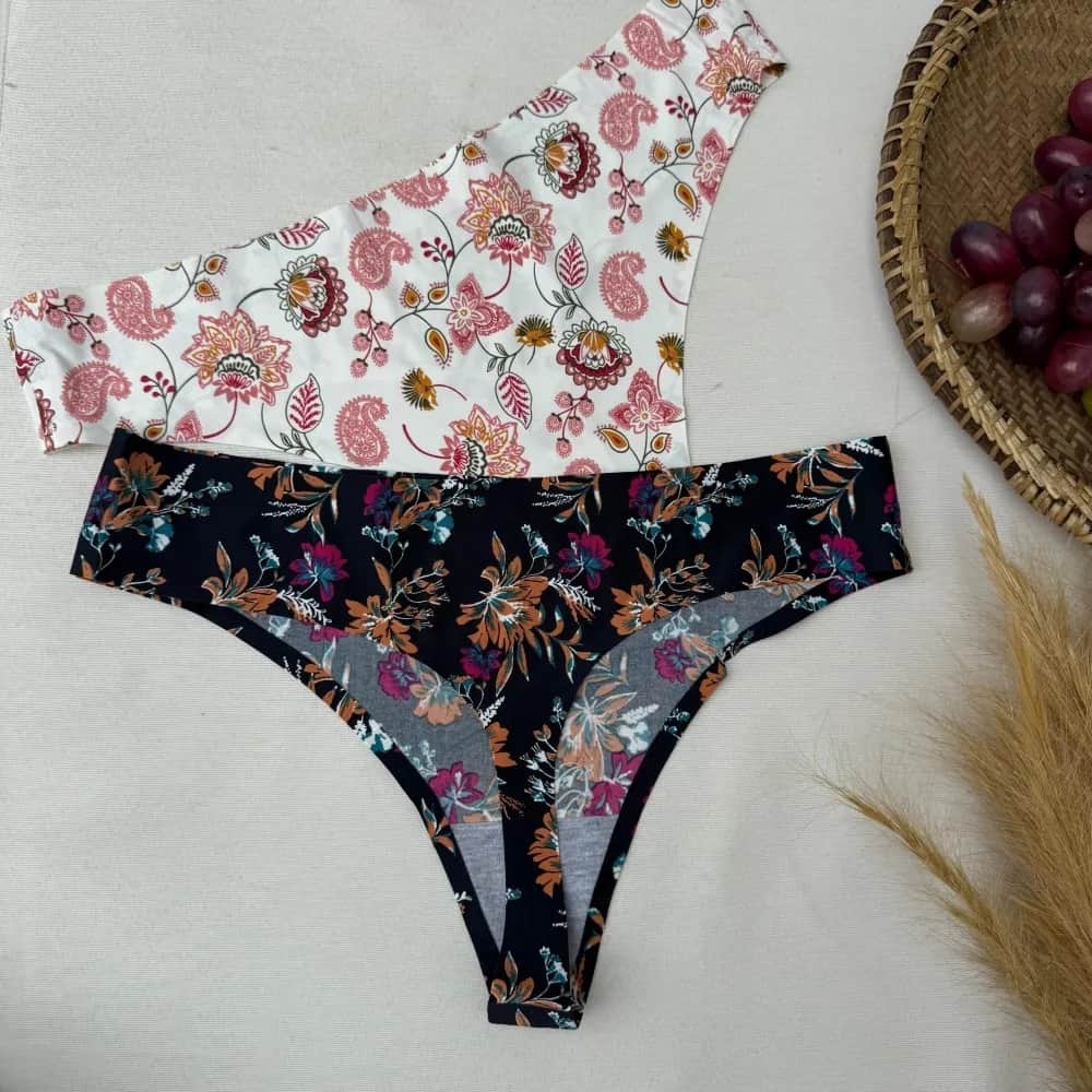 Calcinha S Costura Estampada Fio 8