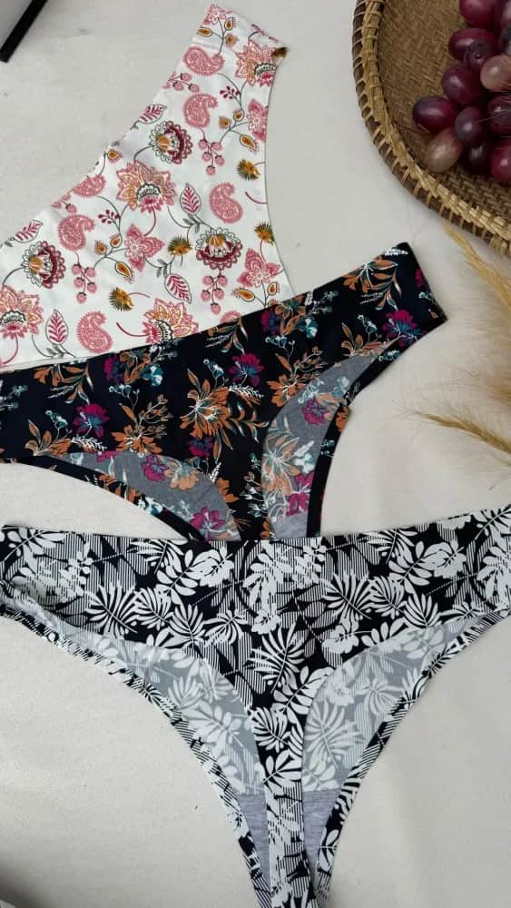 Calcinha S Costura Estampada Fio 4