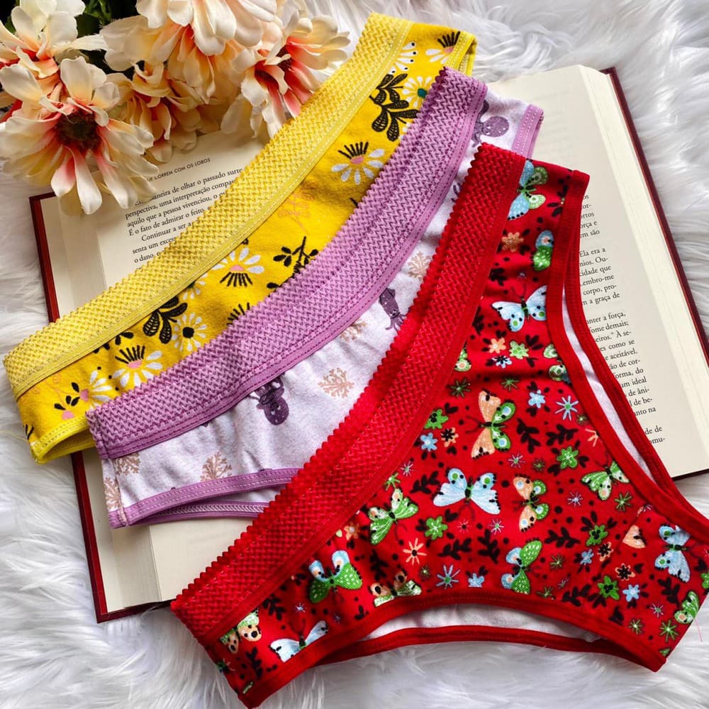 CALCINHA VANESSA ALGODÃO CONFORTO (não é possível escolher cor - cores variadas) 3