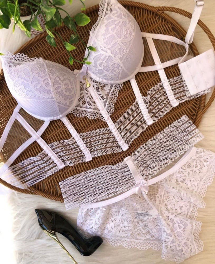 CONJUNTO BARBATANA STEFANI - Branco