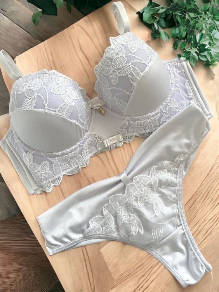 CONJUNTO ULTRA LUXO TULE BORDADO BRIELA - Branco 2