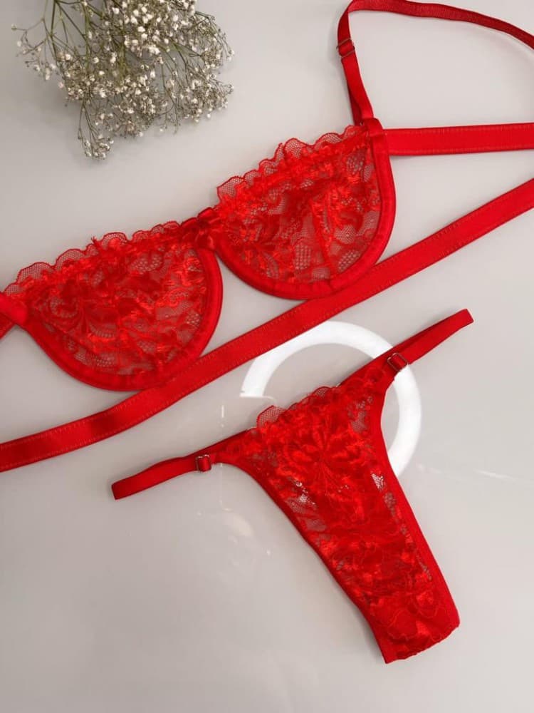 CONJUNTO GRINGA S/BOJO - Vermelho