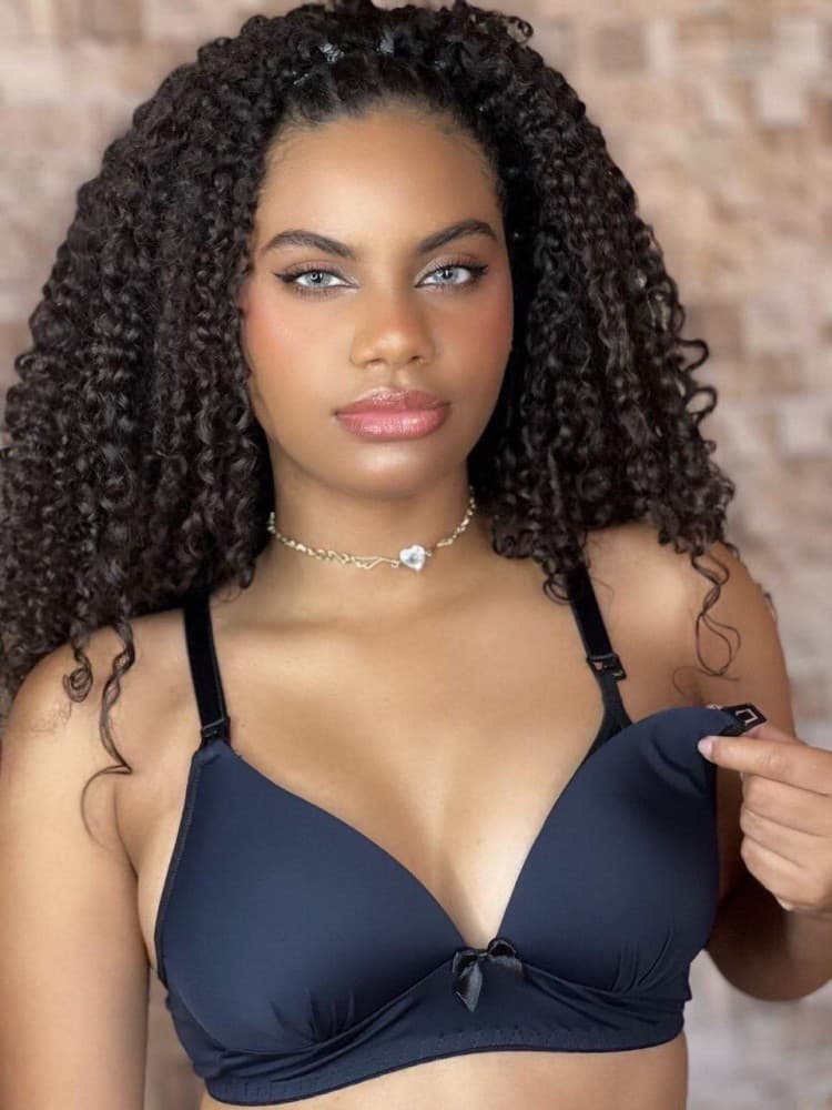 SUTIÃ AMAMENTAÇÃO COM BOJO - Preto