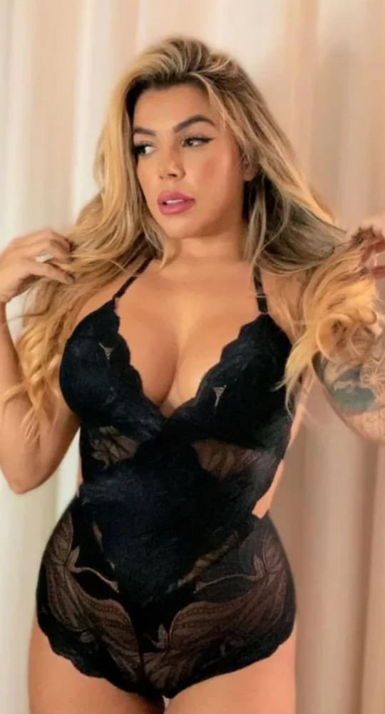 BODY ENTRANÇADO RENDADO - Preto ( - ) 1