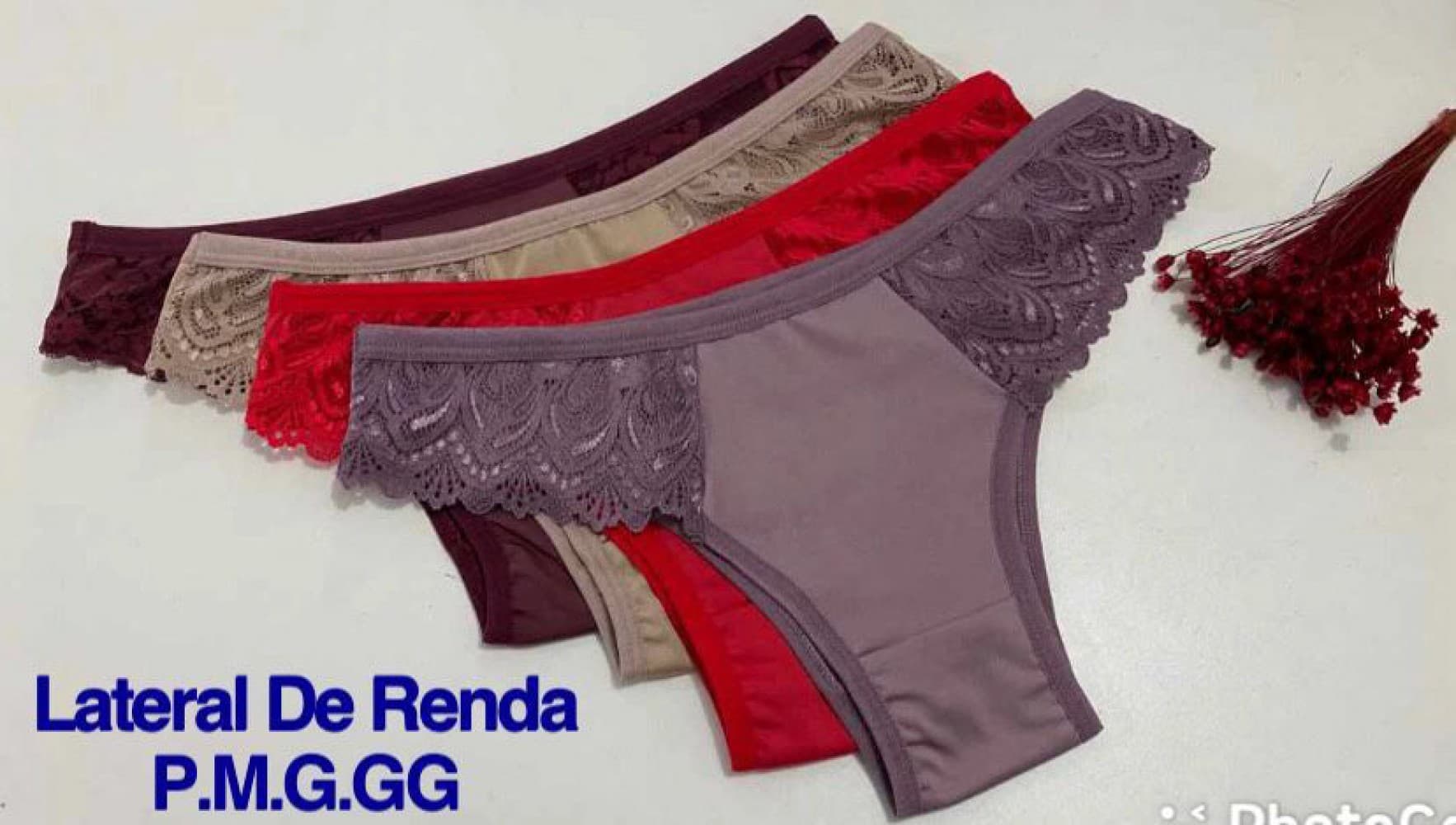CALCINHA RENDA LATERAL MALU (não é possível escolher cor - cores variadas) 3