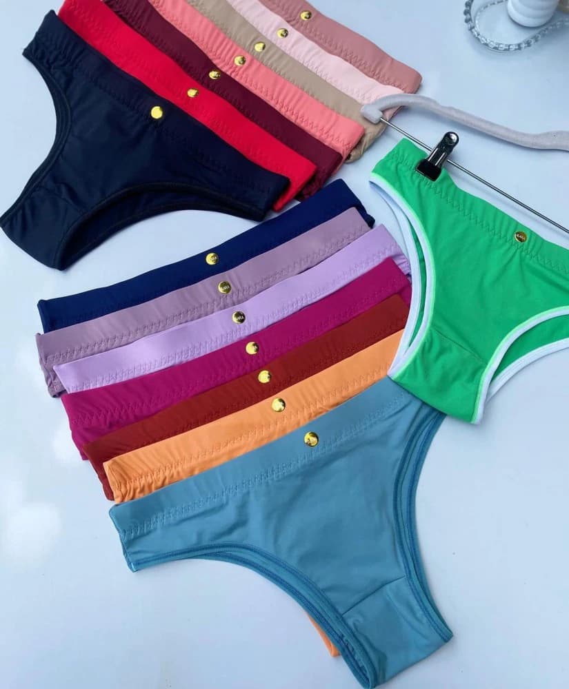 CALCINHA CONFORTO BOTÃO (não é possível escolher cor - cores variadas) 3