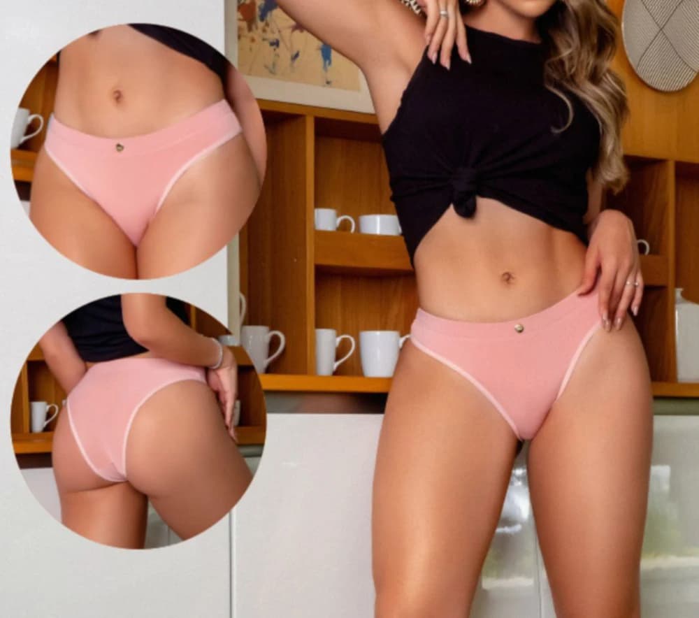CALCINHA CONFORTO BOTÃO (não é possível escolher cor - cores variadas) 1
