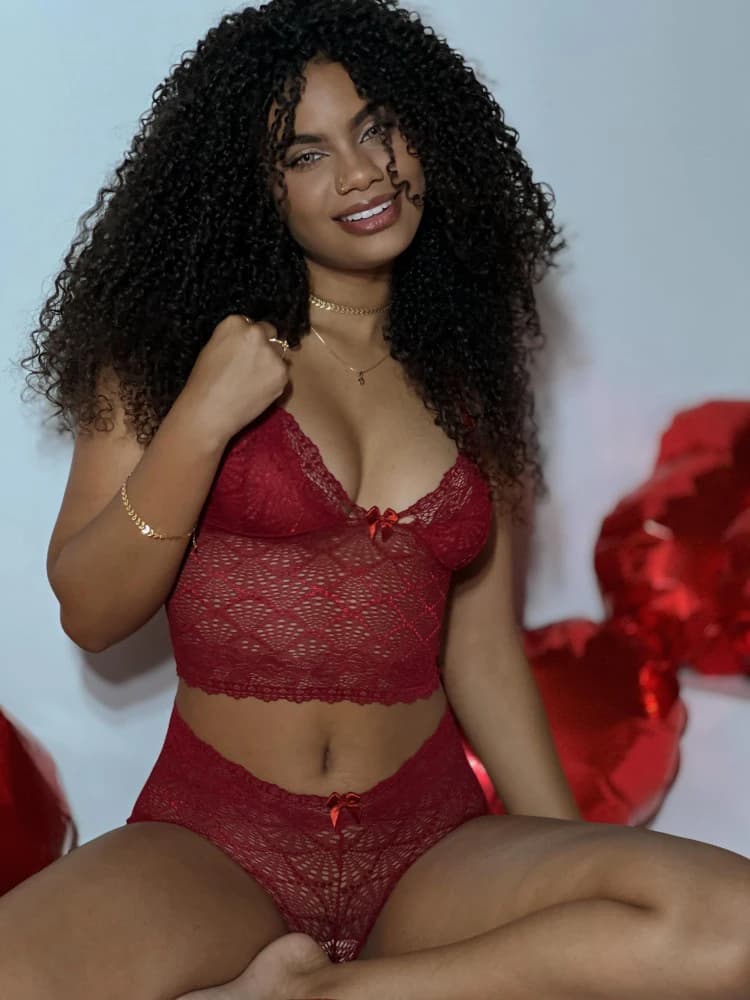 CONJUNTO S/BOJO ESPERA MARIDO - VERMELHO