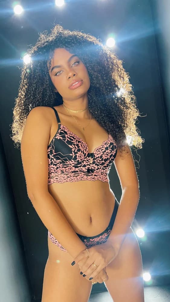 CONJUNTO LUXO MARCELA - Preto c/ rose 3