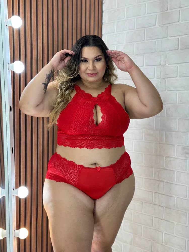 CONJUNTO ULTRA LUXO YANE PLUS 017/147 - Vermelho