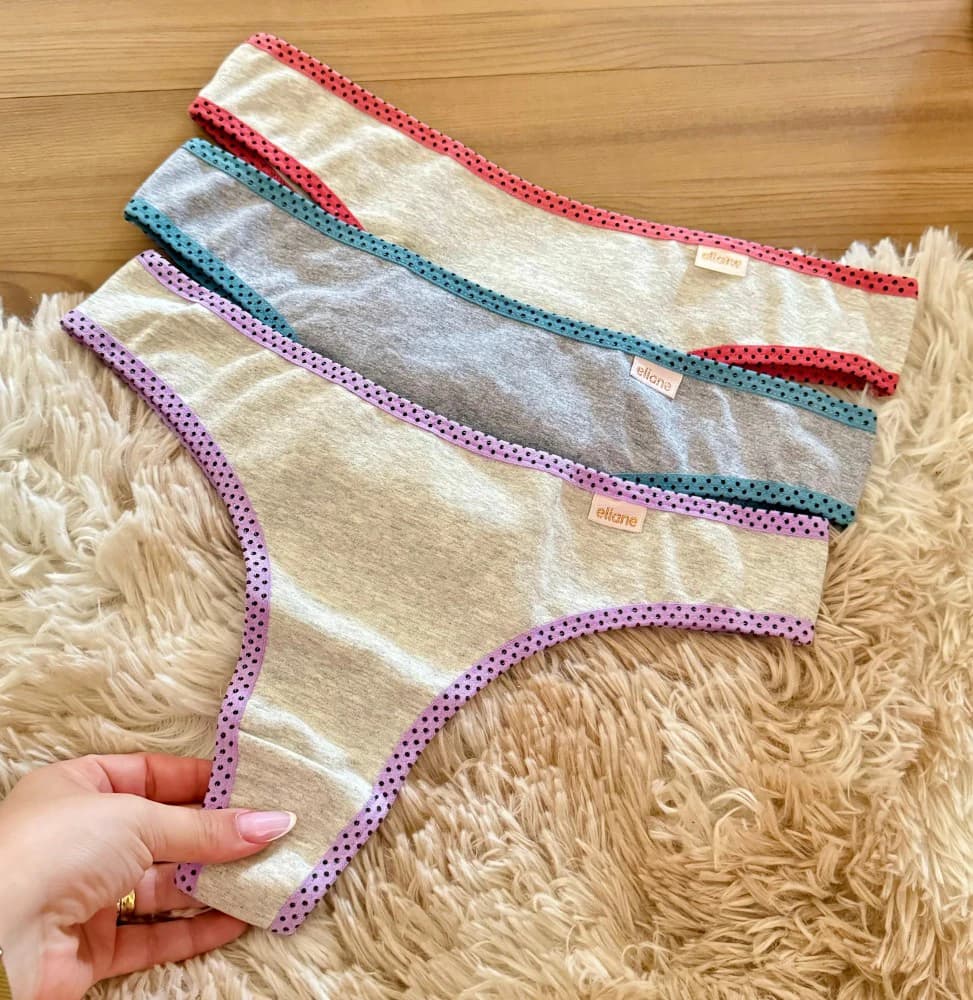 CALCINHA FIO POÁ (não é possível escolher cor - cores variadas) 5