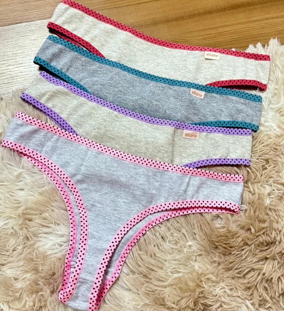 CALCINHA FIO POÁ (não é possível escolher cor - cores variadas) 3