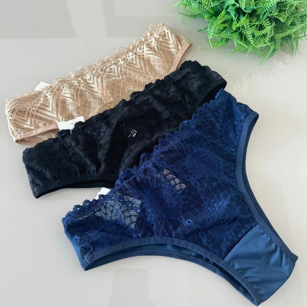 CALCINHA CONFORTO FRENTE RENDA (não é possível escolher cor - cores variadas) 2