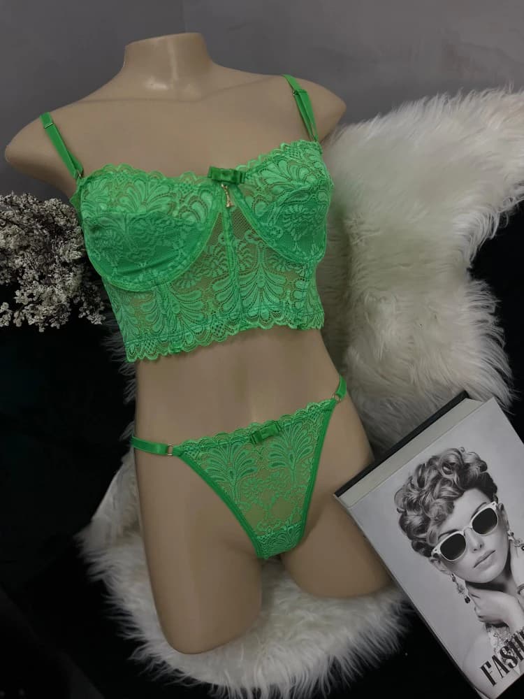 CONJUNTO CROPPED LAURA/2062 - Verde Herança