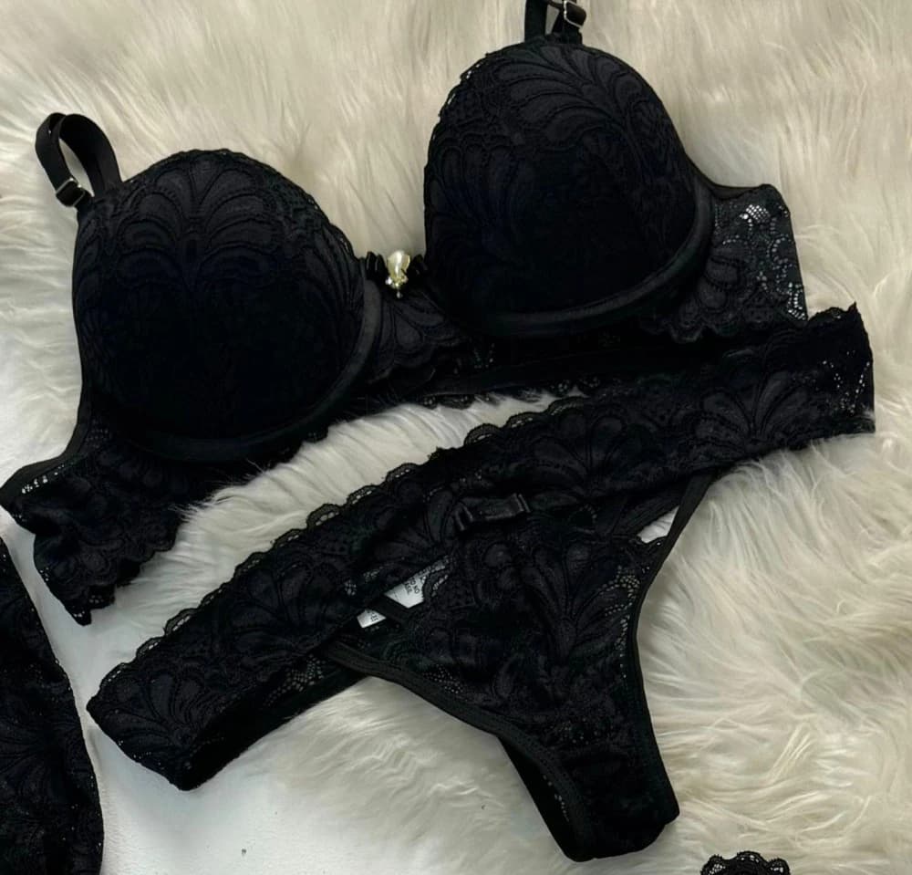 CONJUNTO ULTRA LUXO ROSE - Preto 3