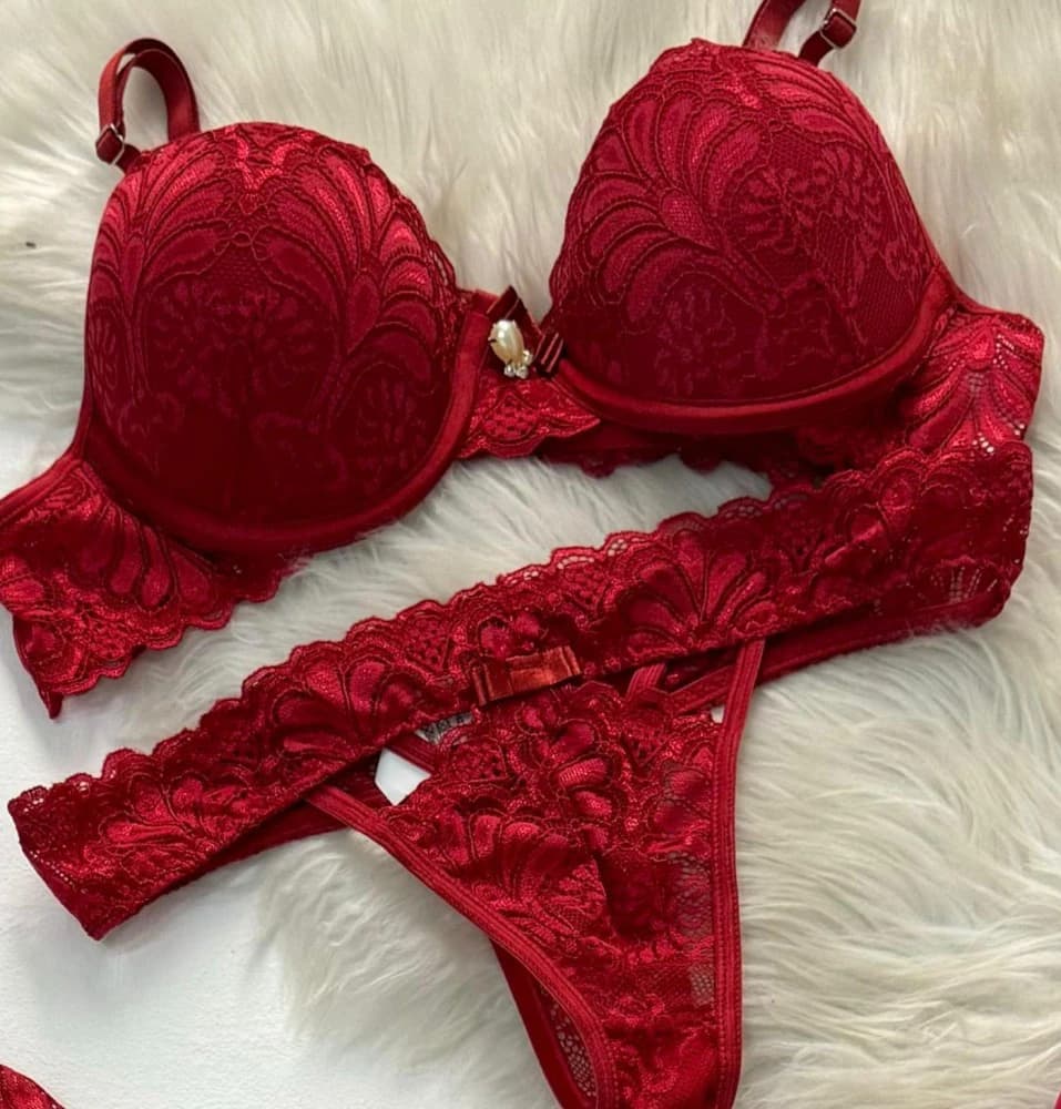 CONJUNTO ULTRA LUXO ROSE - Vermelho 3