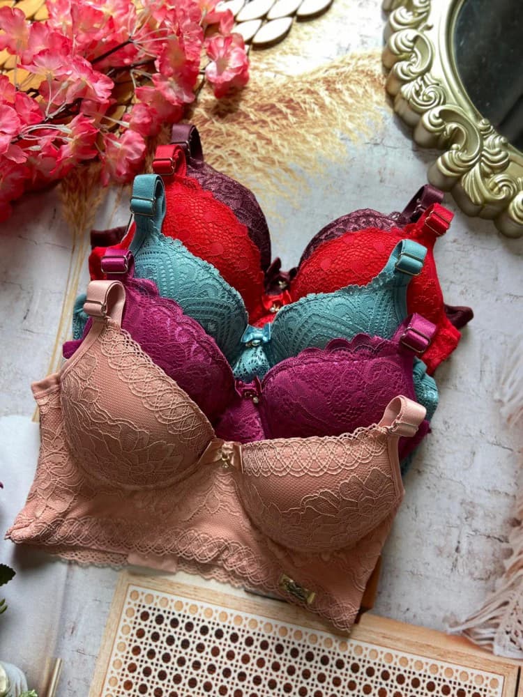 Sutiãçado c/renda Bella ref. 196 - Rosa Seco