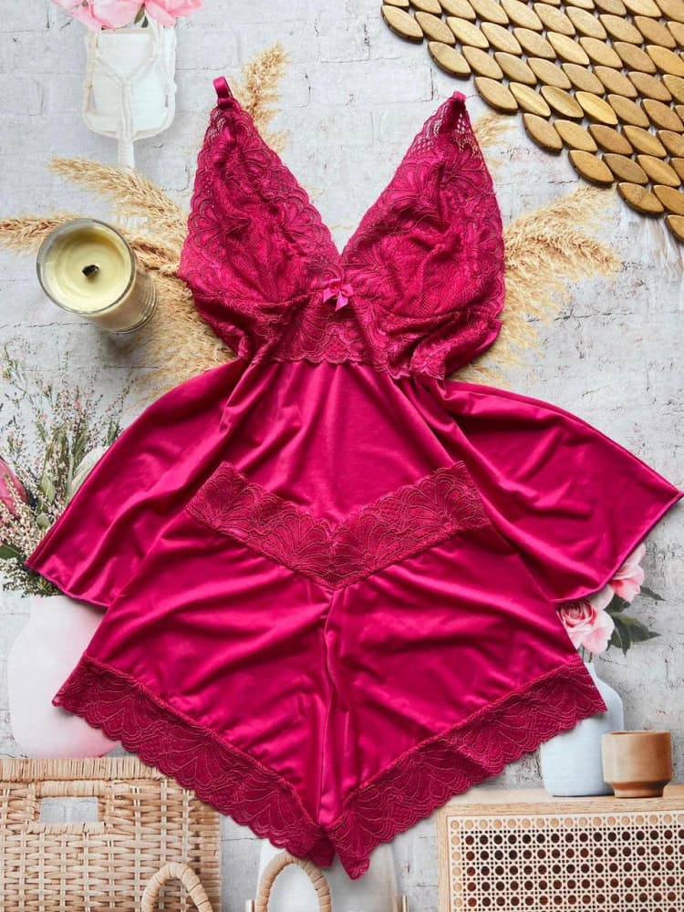 Baby Dool microfibra Ticiane - Pink 1