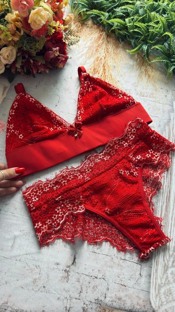 CONJUNTO ULTRA LUXO CAROLINA - Vermelho