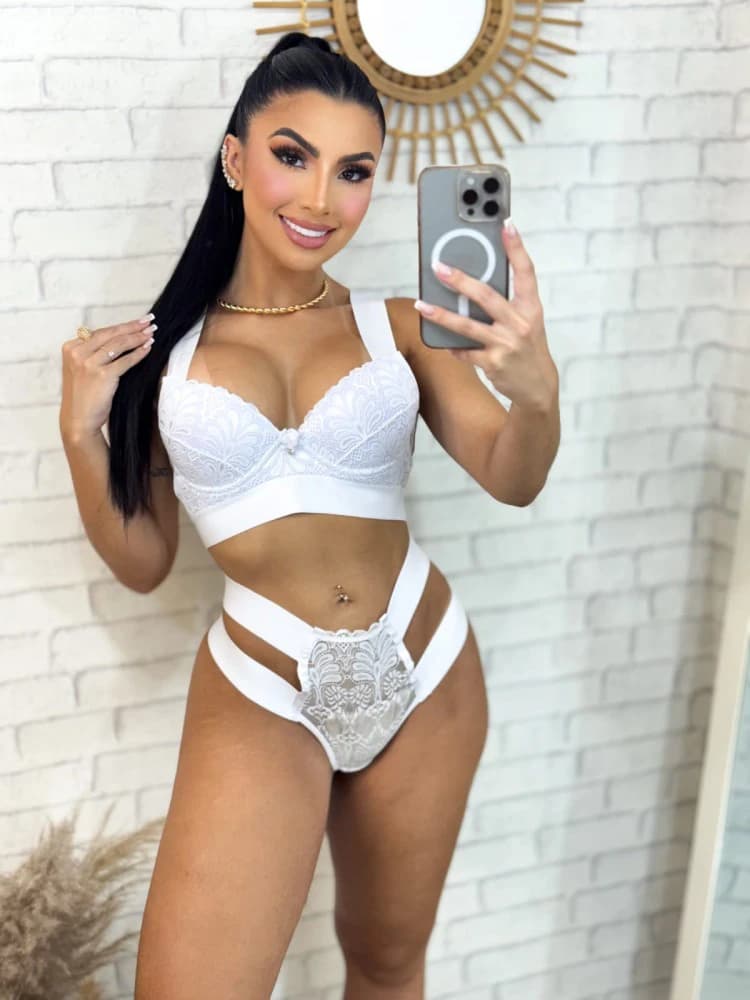 CONJUNTO LUXO JOELMA - BRANCO