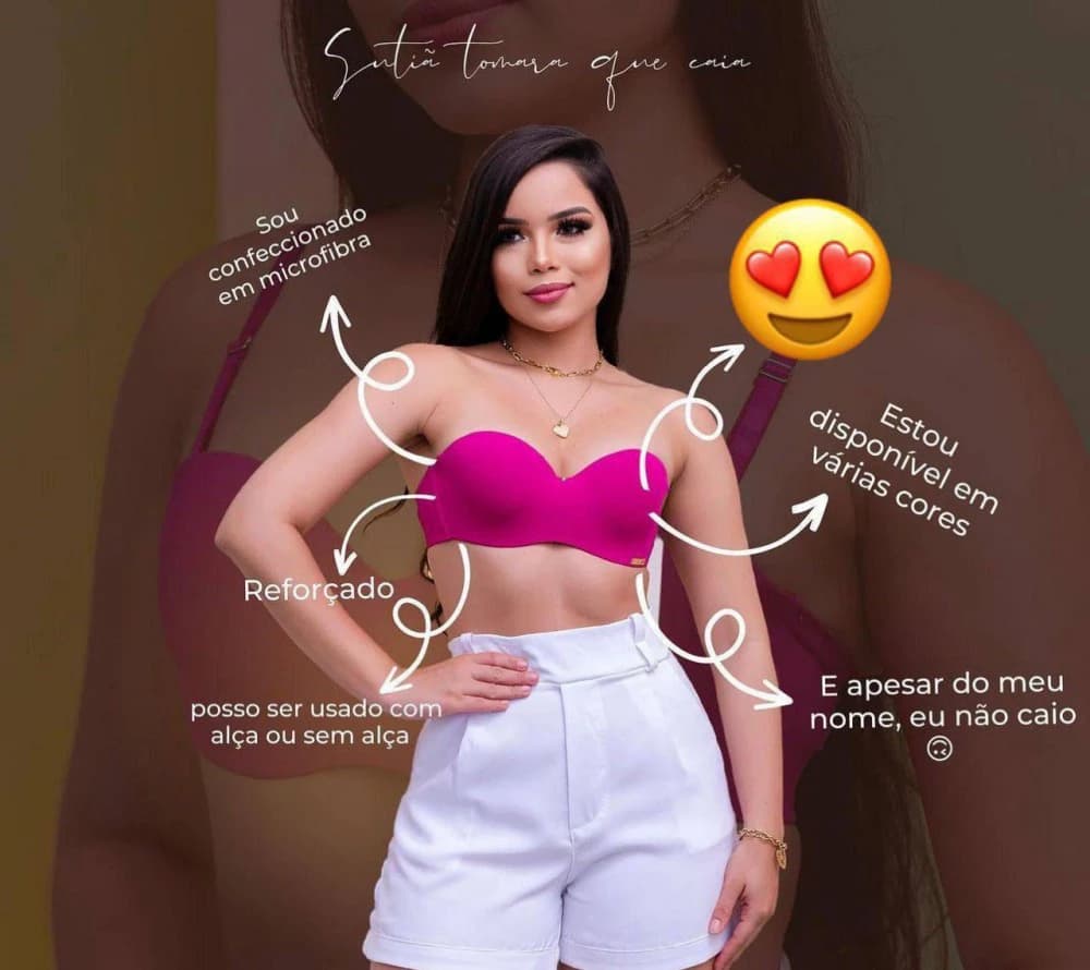 SUTIÃ TOMARA QUE CAIA MICROFIBRA PARA MULHER 5