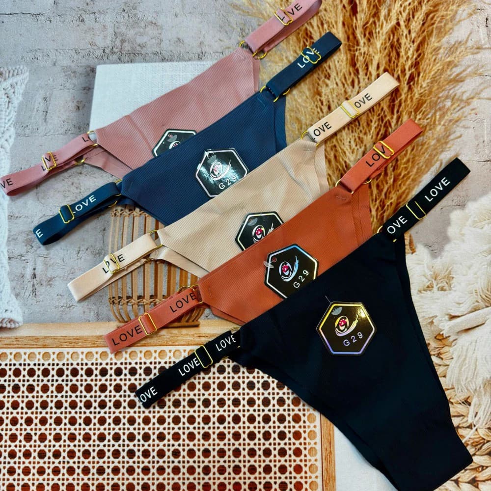 Calcinha s/costura Love regulagem