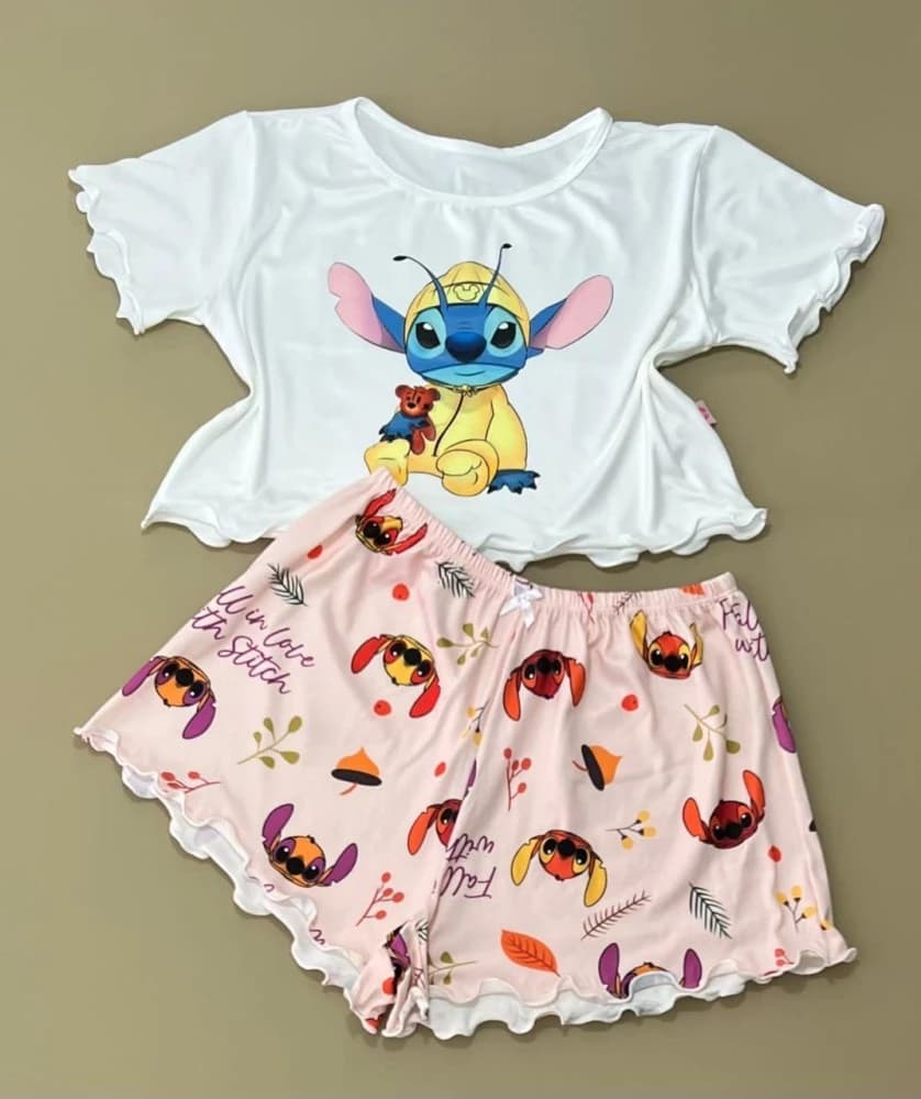 BABY DOOL SUEDE ONDINHA - STITCH