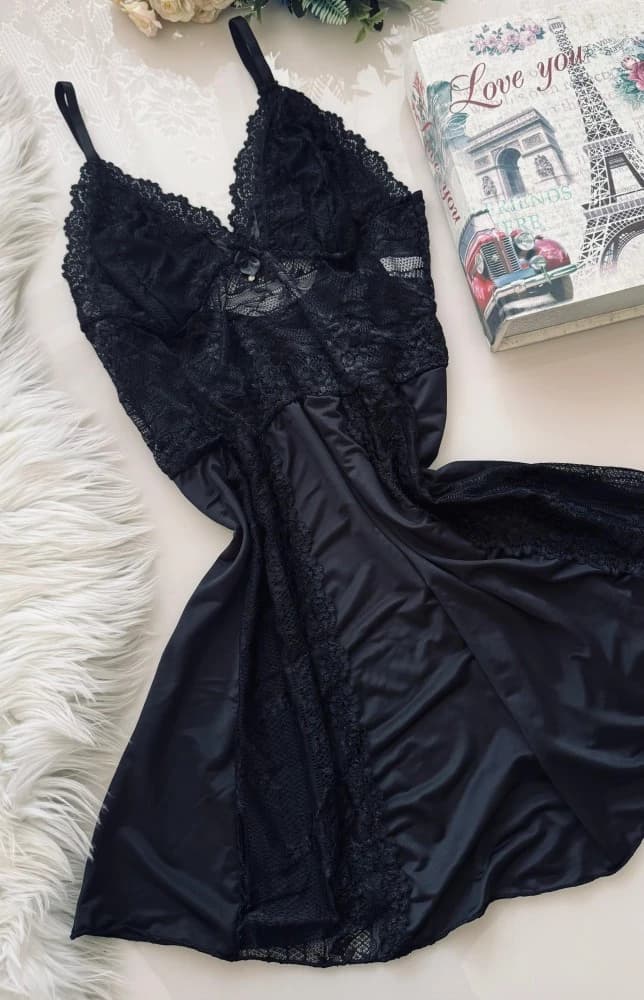 CAMISOLA CECILIA PLUS SIZE - PRETO 1