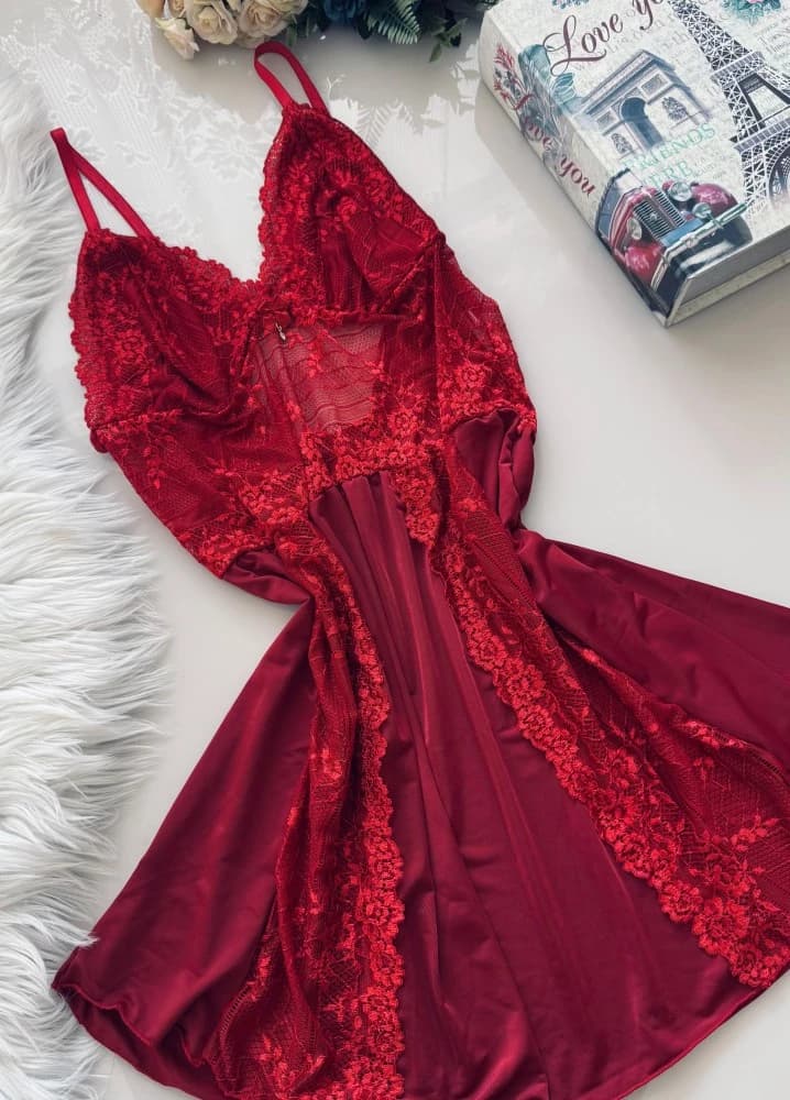 CAMISOLA S/BOJO PLUS SIZE CECILIA - VERMELHA 1