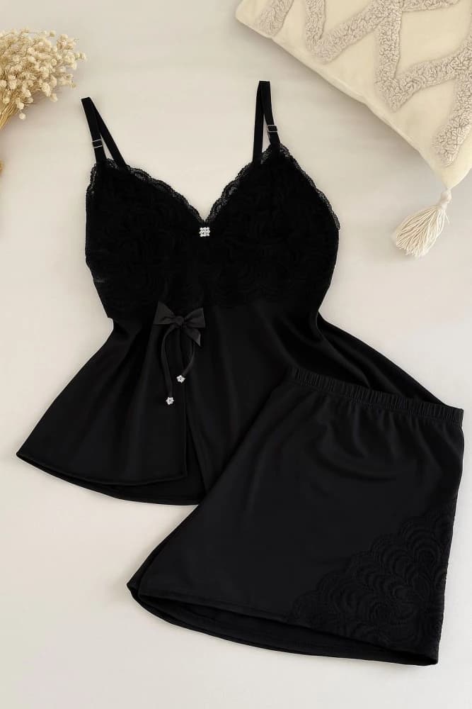 BABY DOLL MICROFIBRA LACINHO 1