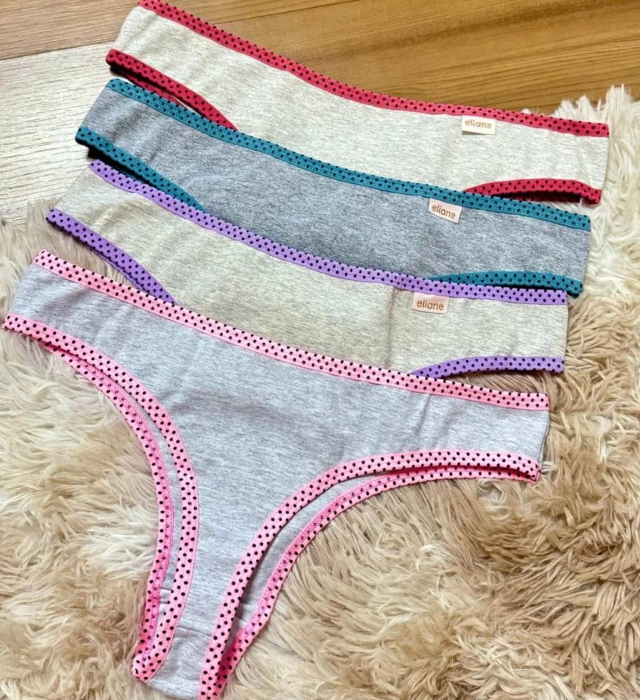 CALCINHA FIO POÁ (não é possível escolher cor - cores variadas) 1