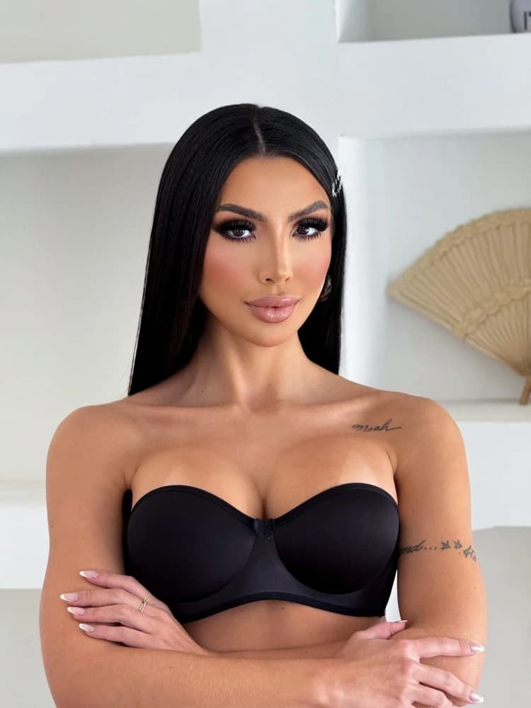 SUTIÃ TOMARA QUE CAIA 3 TIRAS - Preto 2