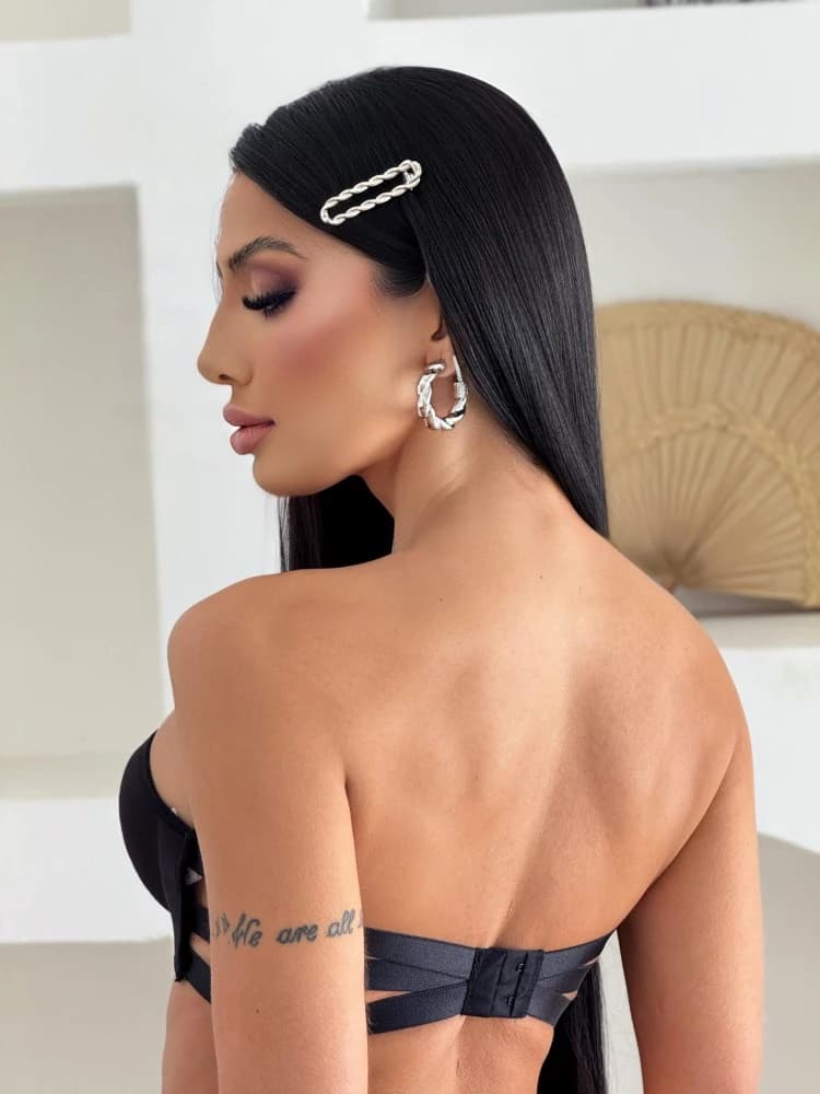 SUTIÃ TOMARA QUE CAIA 3 TIRAS - Preto 1