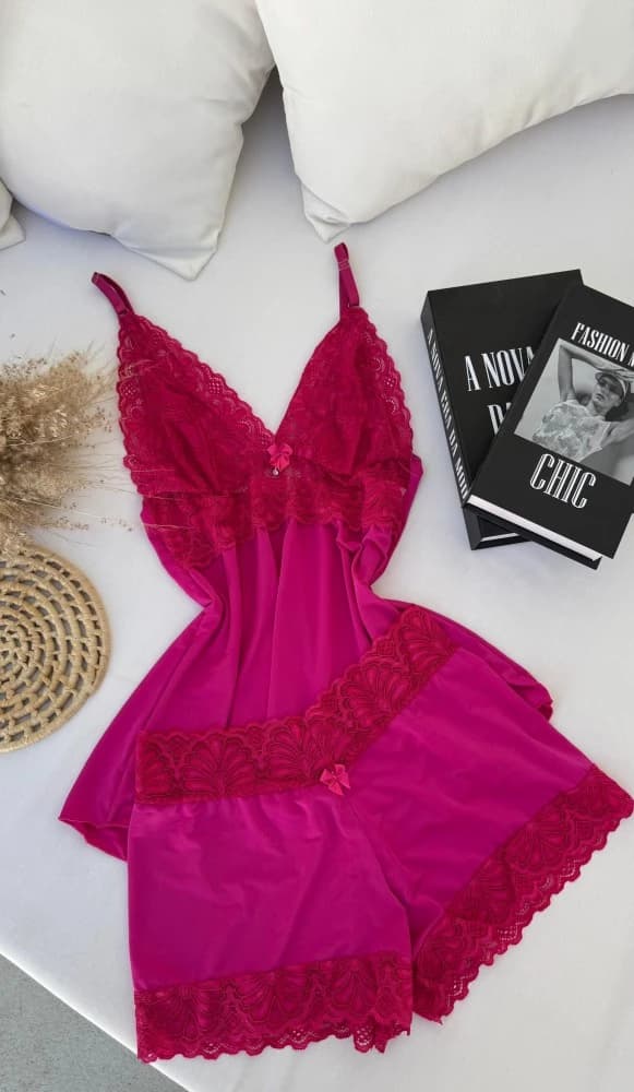 Baby Dool microfibra Ticiane - Pink