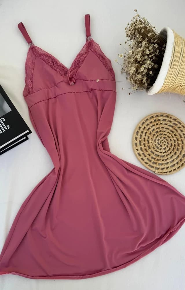 CAMISOLA MICROFIBRA AMAMENTAÇÃO - ROSA SANDIA 1