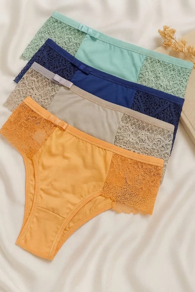 CALCINHA MICROFIBRA CLAUDIA (não é possível escolher cor - cores variadas) topper na modelo não está incluso 1