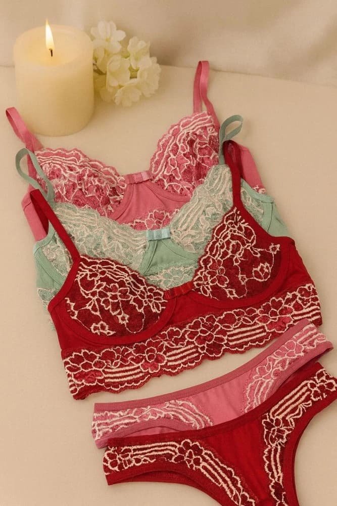 CONJUNTO S/BOJO C/ARO PIETRA - ROSA SANDIA 1