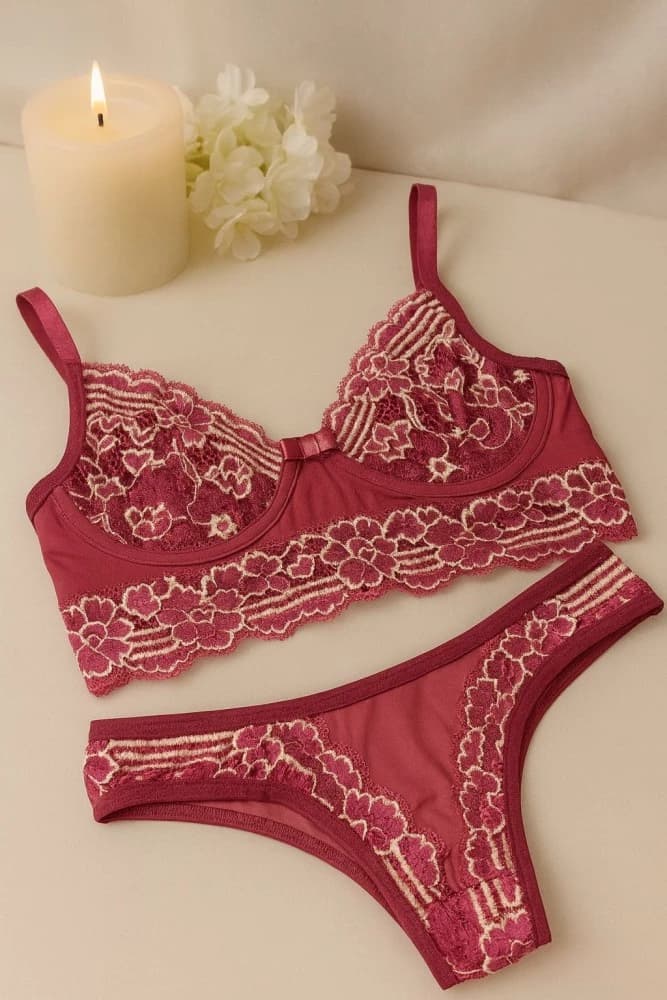 CONJUNTO S/BOJO C/ARO PIETRA - ROSA SANDIA