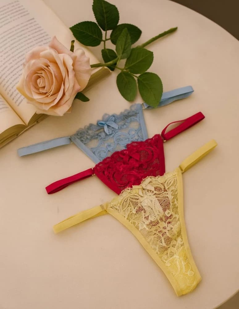 CALCINHA REGULAGEM RENDADA ELAENE 1