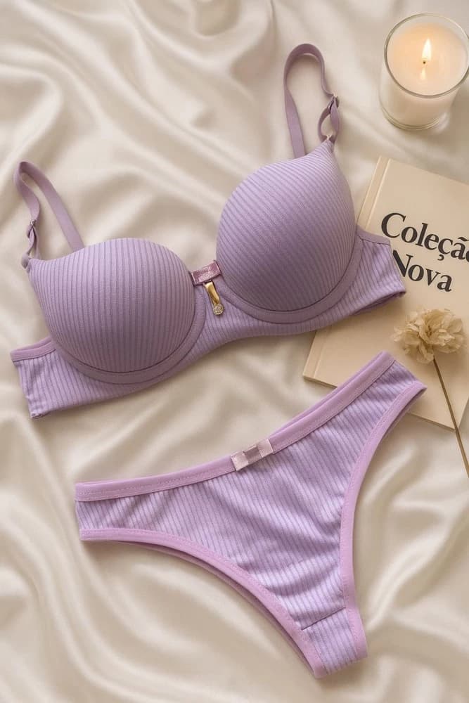 CONJUNTO CANELADO NINA - LILAS