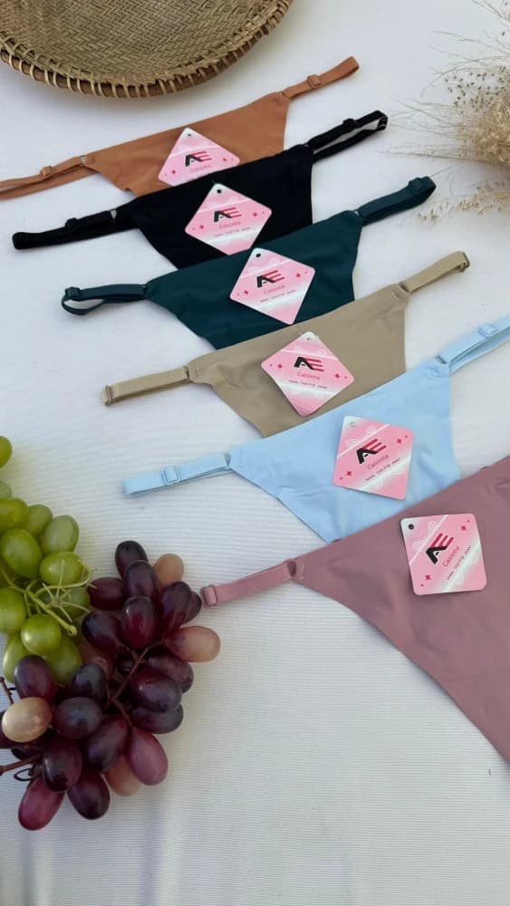 CALCINHA SEM COSTURA FIO C/REGULAGEM (não é possível escolher cor - cores variadas) 3