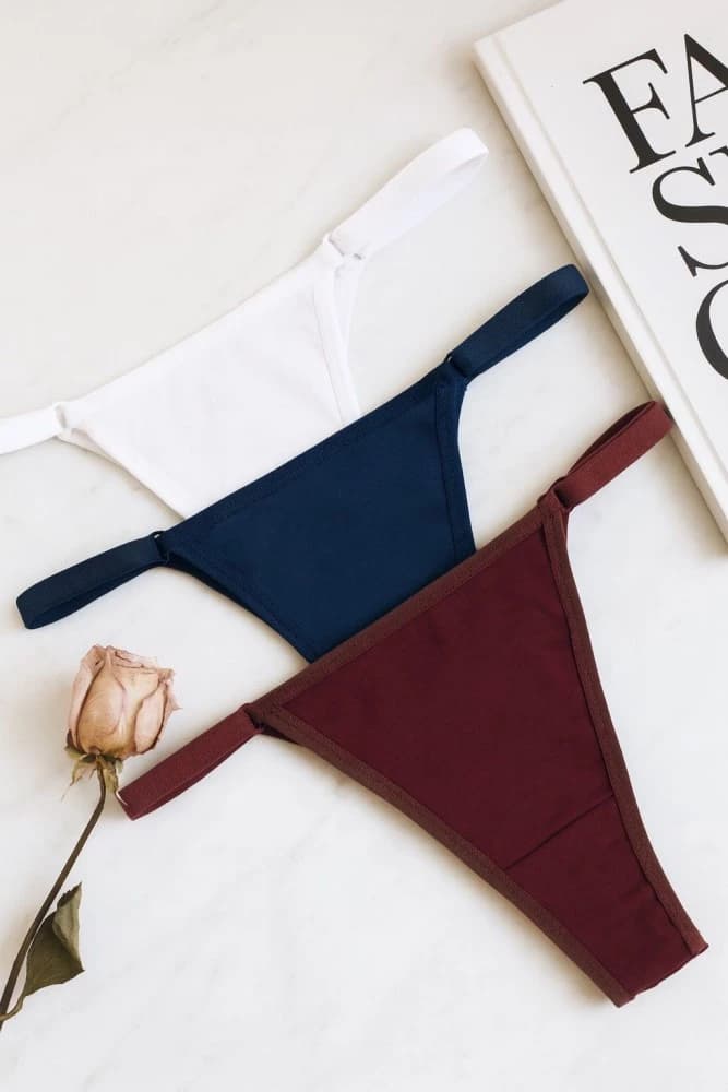 CALCINHA FIO DUPLO ALGODAO (não é possível escolher cor - cores variadas) 1