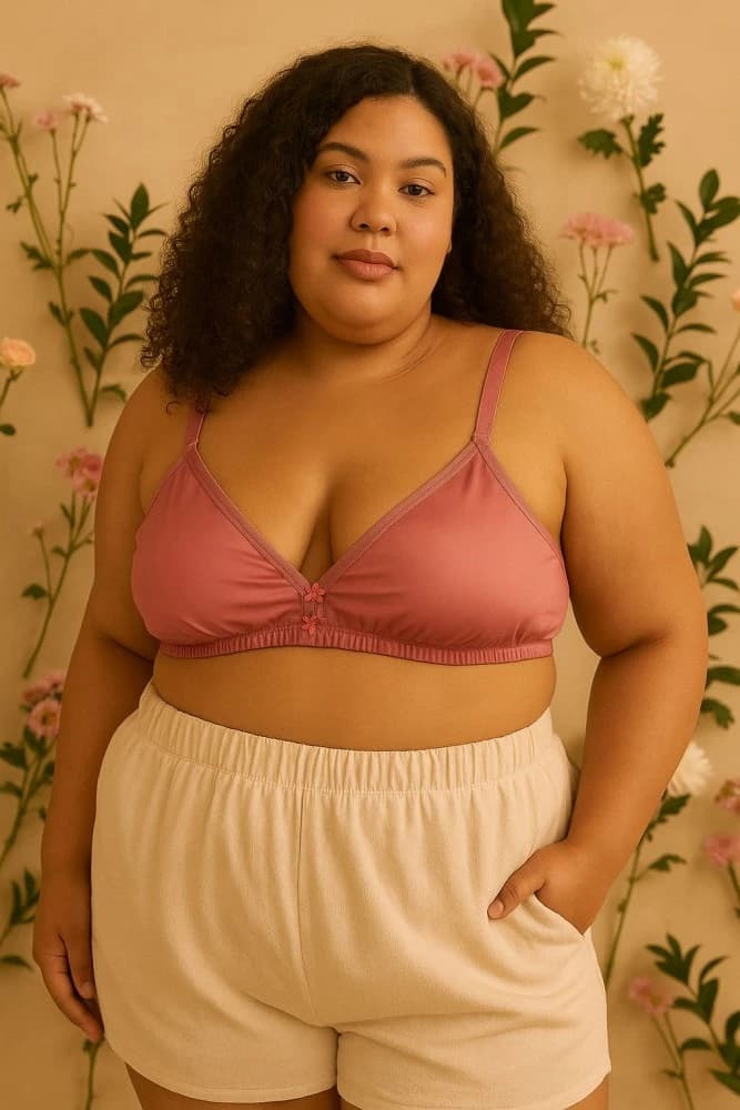 Sutia microfibra Plus Size Estrelinha