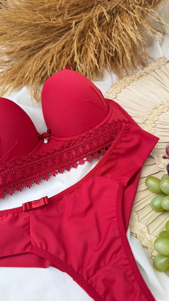 CONJUNTO VALENTINA C/ GRIPIR - Vermelho 1