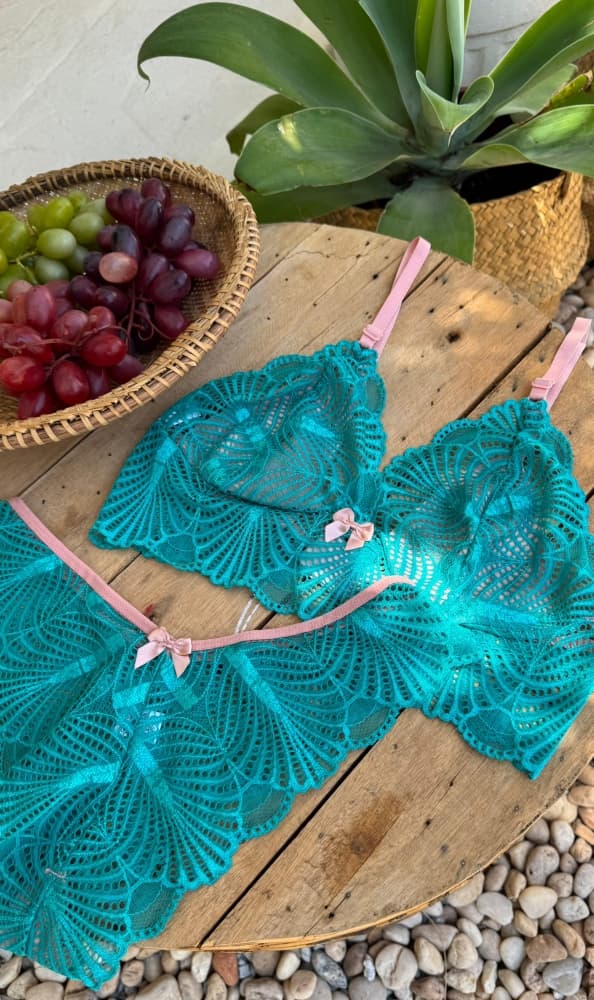 CONJUNTO SEM BOJO -Verde c/rose 1