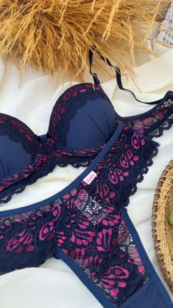 CONJUNTO C/BOJO MONICA - AZUL MARINHO BICOLOR 1