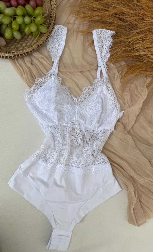 BODY S/BOJO ULTRALUXO JESSY - tecido microfibra e renda cilios 2